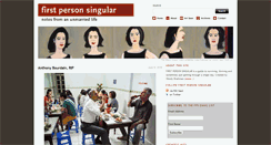 Desktop Screenshot of firstpersonsingular.org
